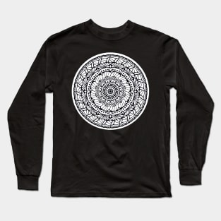 Black and white mandala Long Sleeve T-Shirt